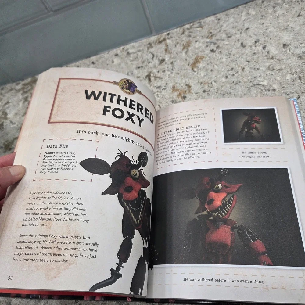 Five Nights at Freddys Official Character Encyclopedia FNAF Guide Book Hardcover